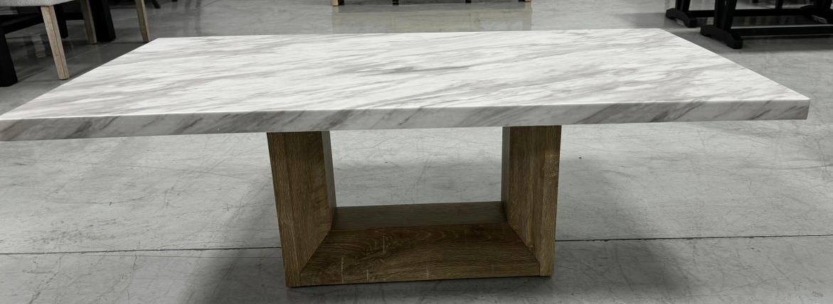 T02 Faux Marble Rectangular Coffee Table