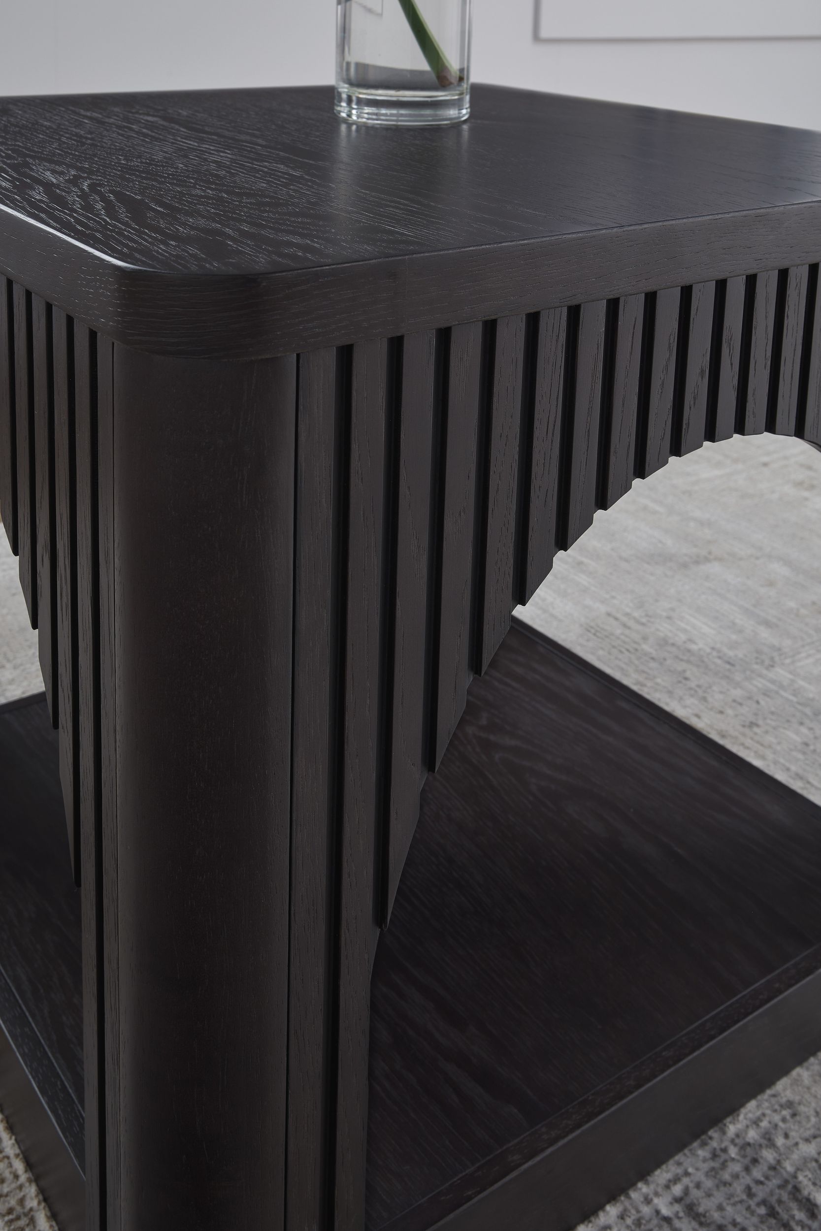 Yellink Wood Veneer Square End Table