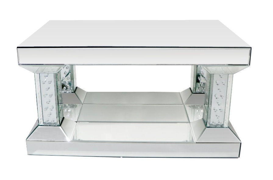 SM Mirrored Rectangular Coffee Table