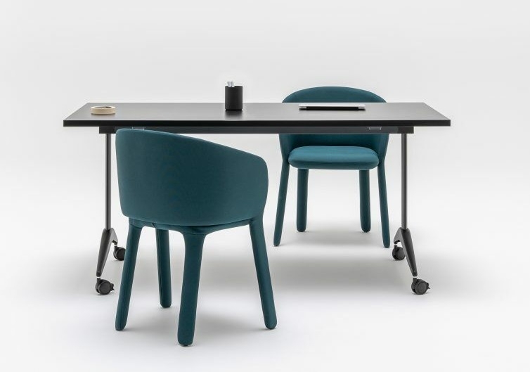 Fold MFC/Steel Folding Meeting Table w/Wheels