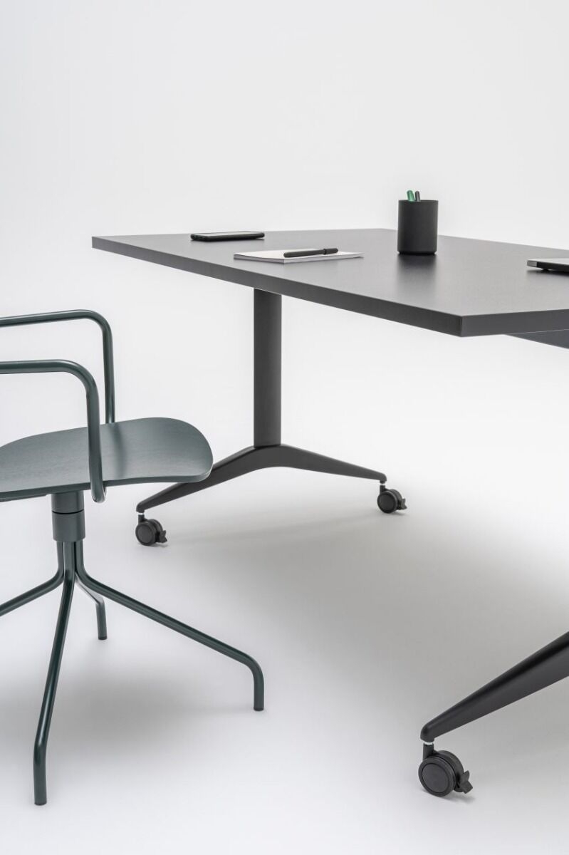 Fold MFC/Steel Folding Meeting Table w/Wheels