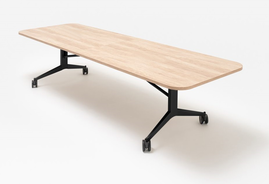Plex Office Rectangular w/Rounded Edges Whiteboard Folding Table