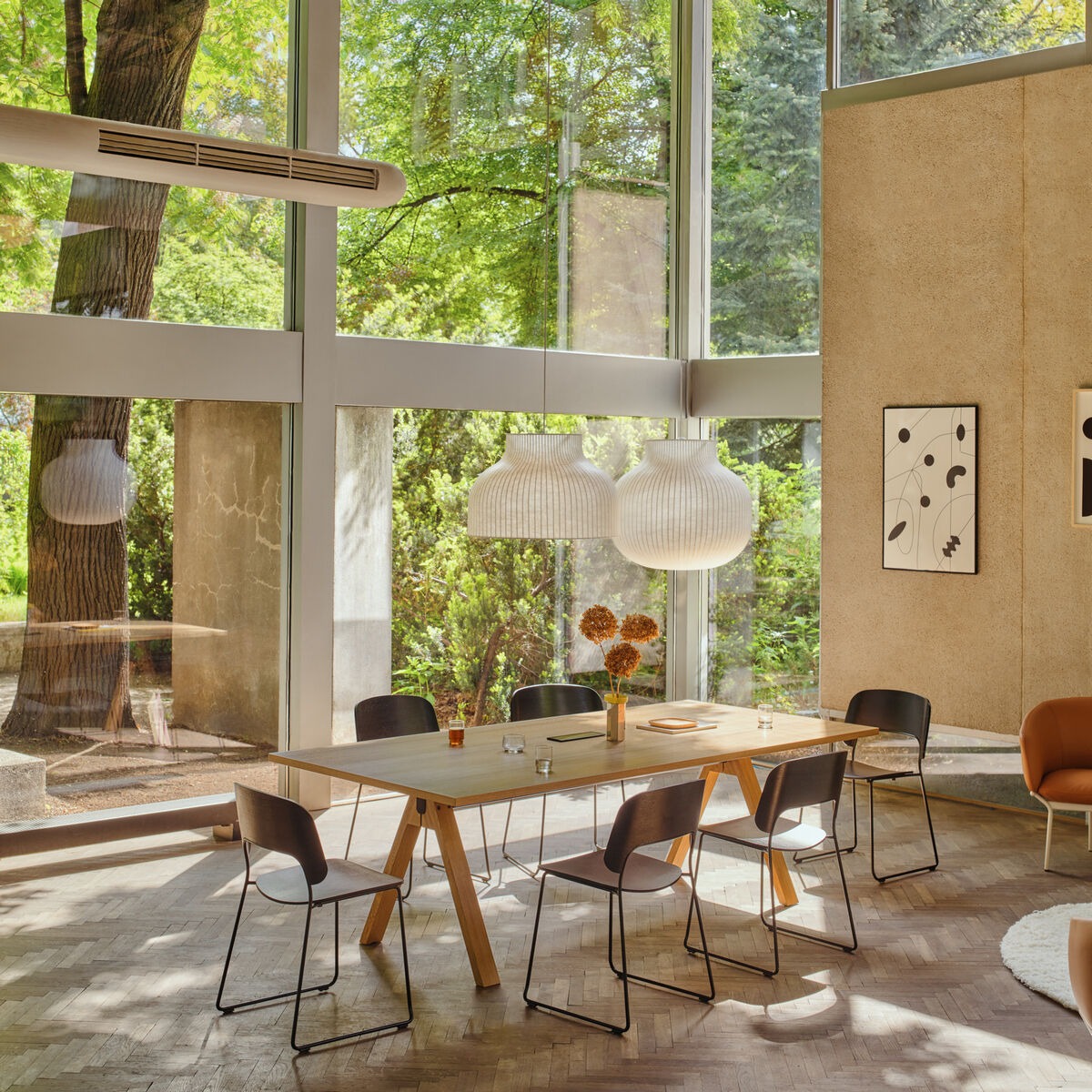 Afi Plywood/Metal Stackable Office Visitor Chair