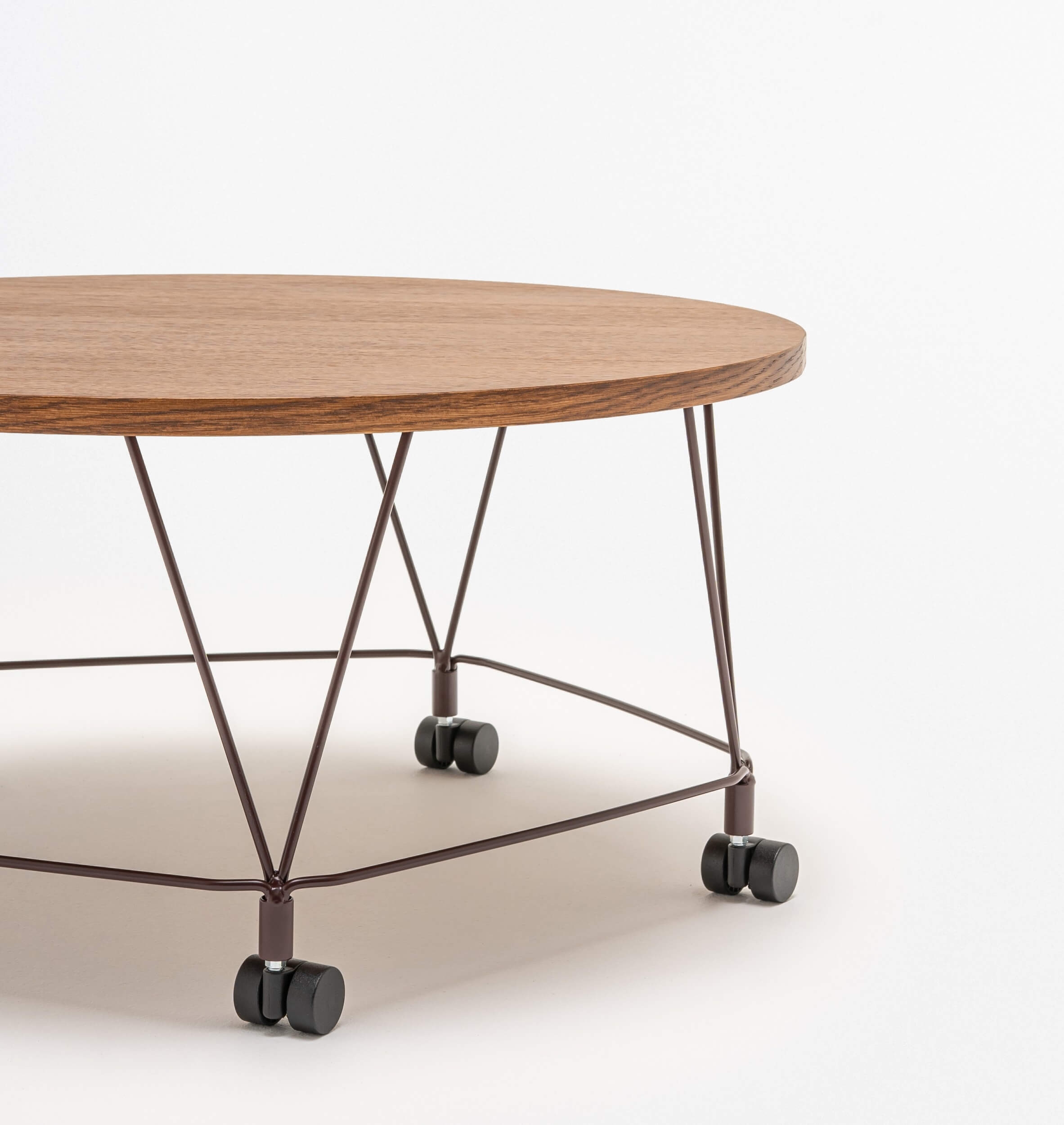 Pental MDF/Metal Round Coffee Table w/Castors