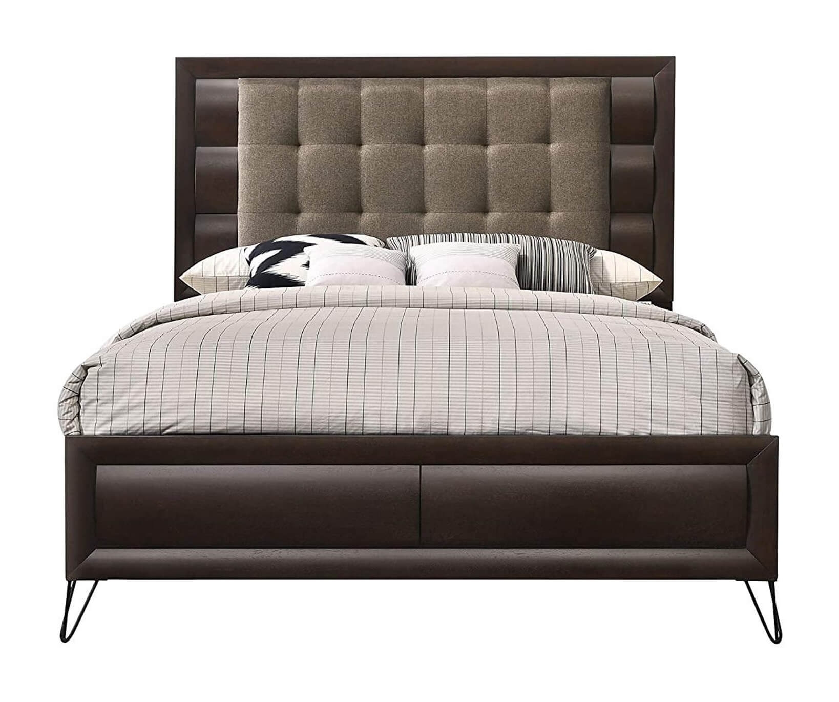 Tablita Fabric/Wood Tufted Panel Bed
