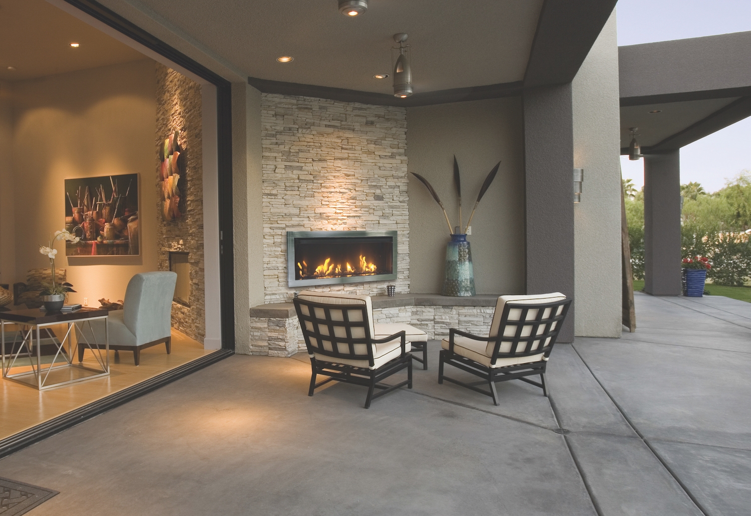 TAHOE 45" Outdoor Liquid Propane Direct Vent Linear Fireplace