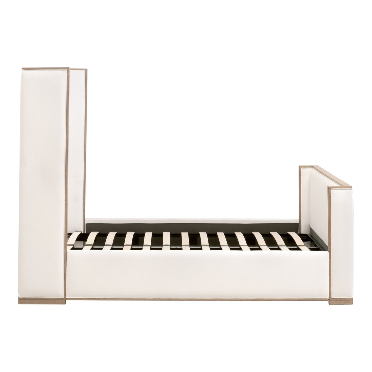 Tailor Shelter Fabric/Wood Platform Bed, California King Size