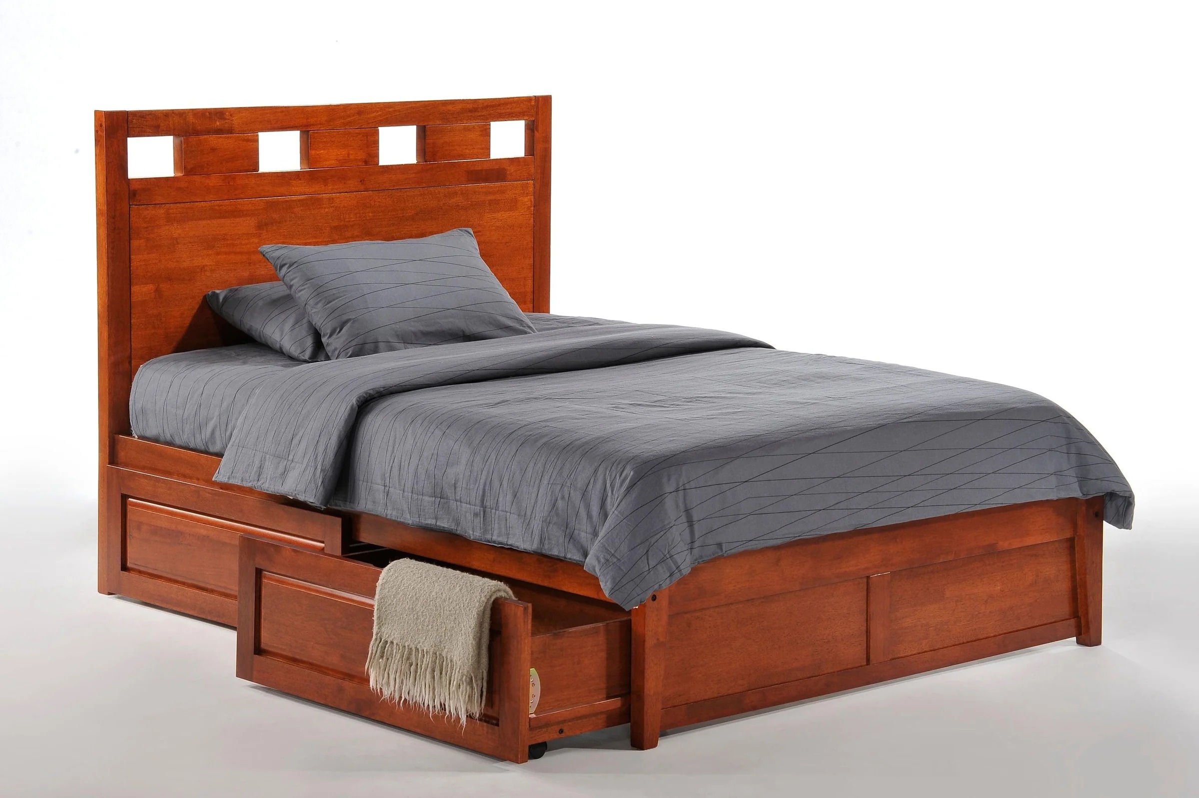 Spices Tamarind Wood K-Series High/Low Platform Bed