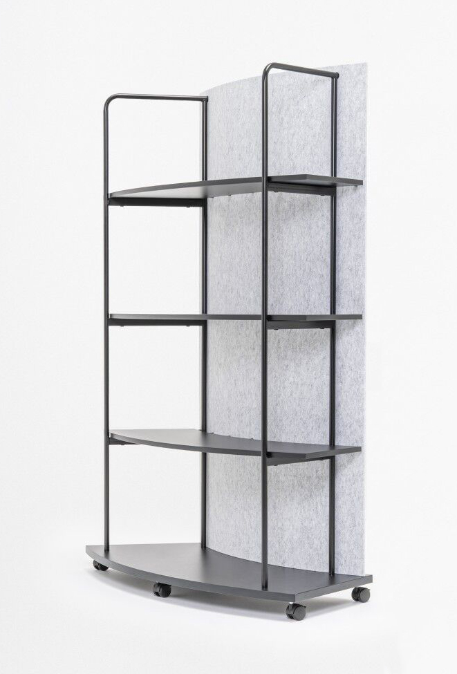 Tanca Bookcase w/PET Acoustic Screen & 4 Shelves