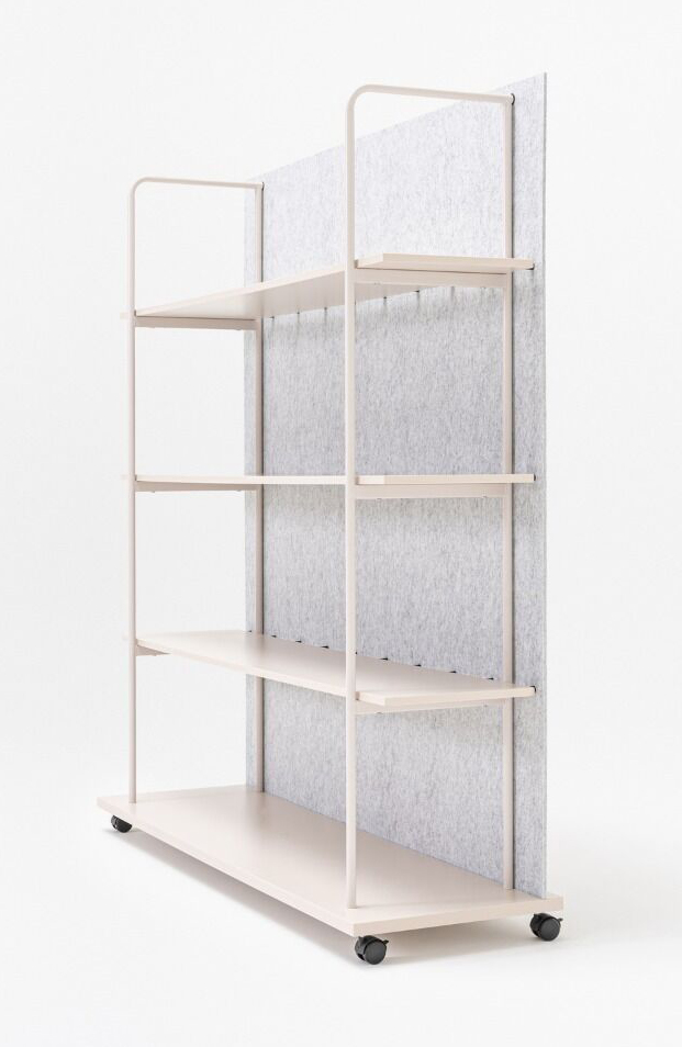 Tanca Bookcase w/PET Acoustic Screen & 4 Shelves