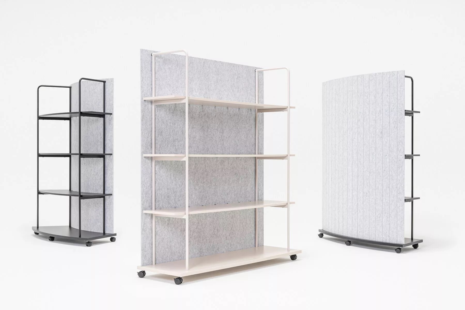 Tanca Straight Bookcase w/PET Acoustic Screen & 4 Shelves