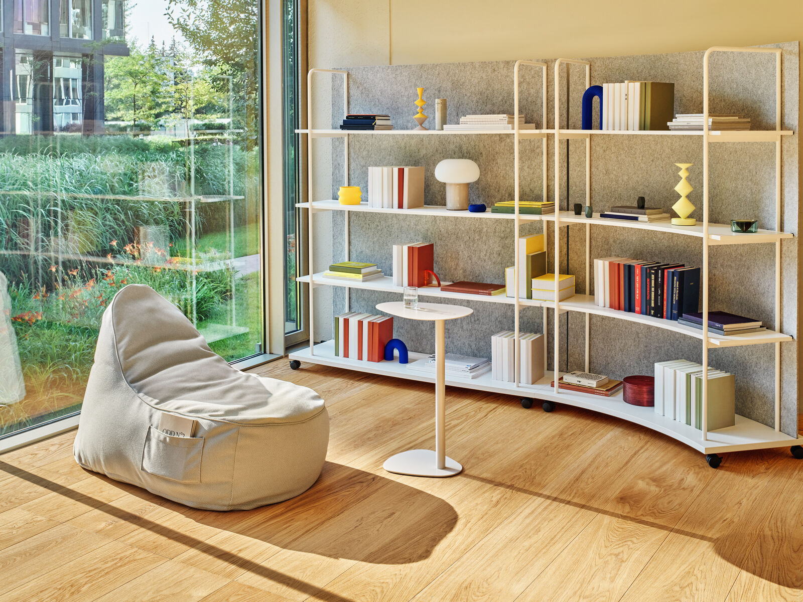 Tanca Bookcase w/PET Acoustic Screen & 4 Shelves