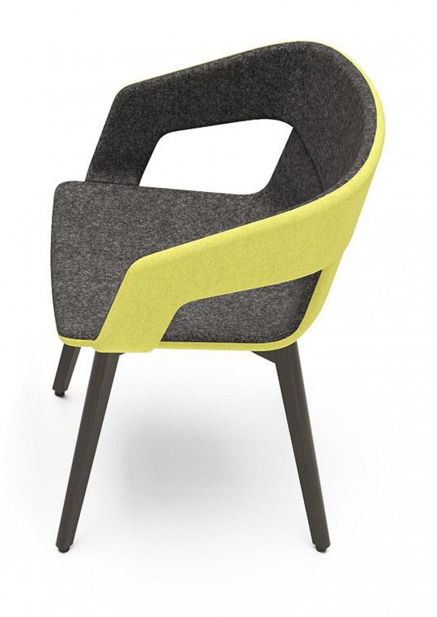 TWIST&SIT Armchair, Wood Base