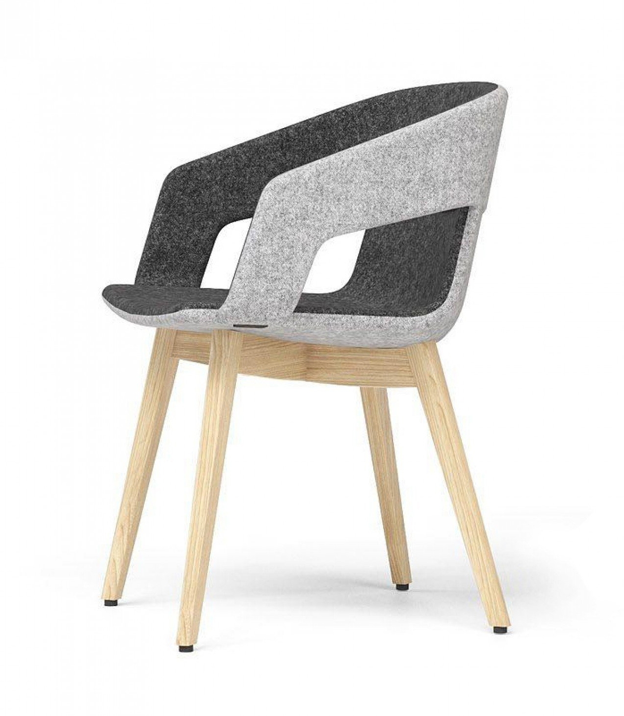 TWIST&SIT Armchair, Wood Base
