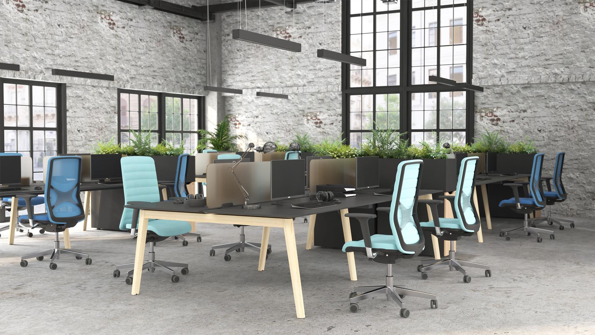 Wind High Mesh Back Swivel Office Armchair w/Castors