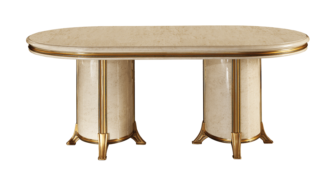 Melodia Classic Oval Dining Table w/1ext by ESF Furniture