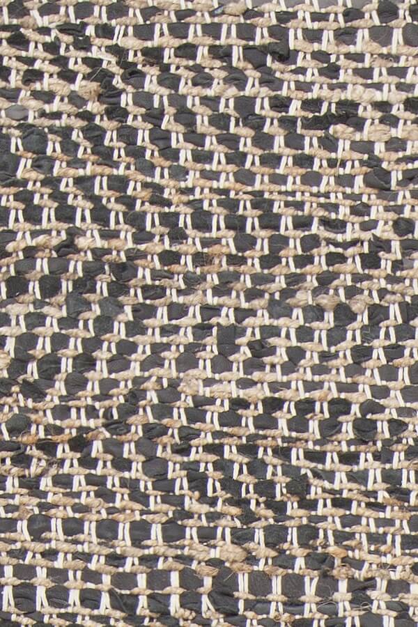 Tenola Jute/Leather/Cotton Rectangular Handmade Rug