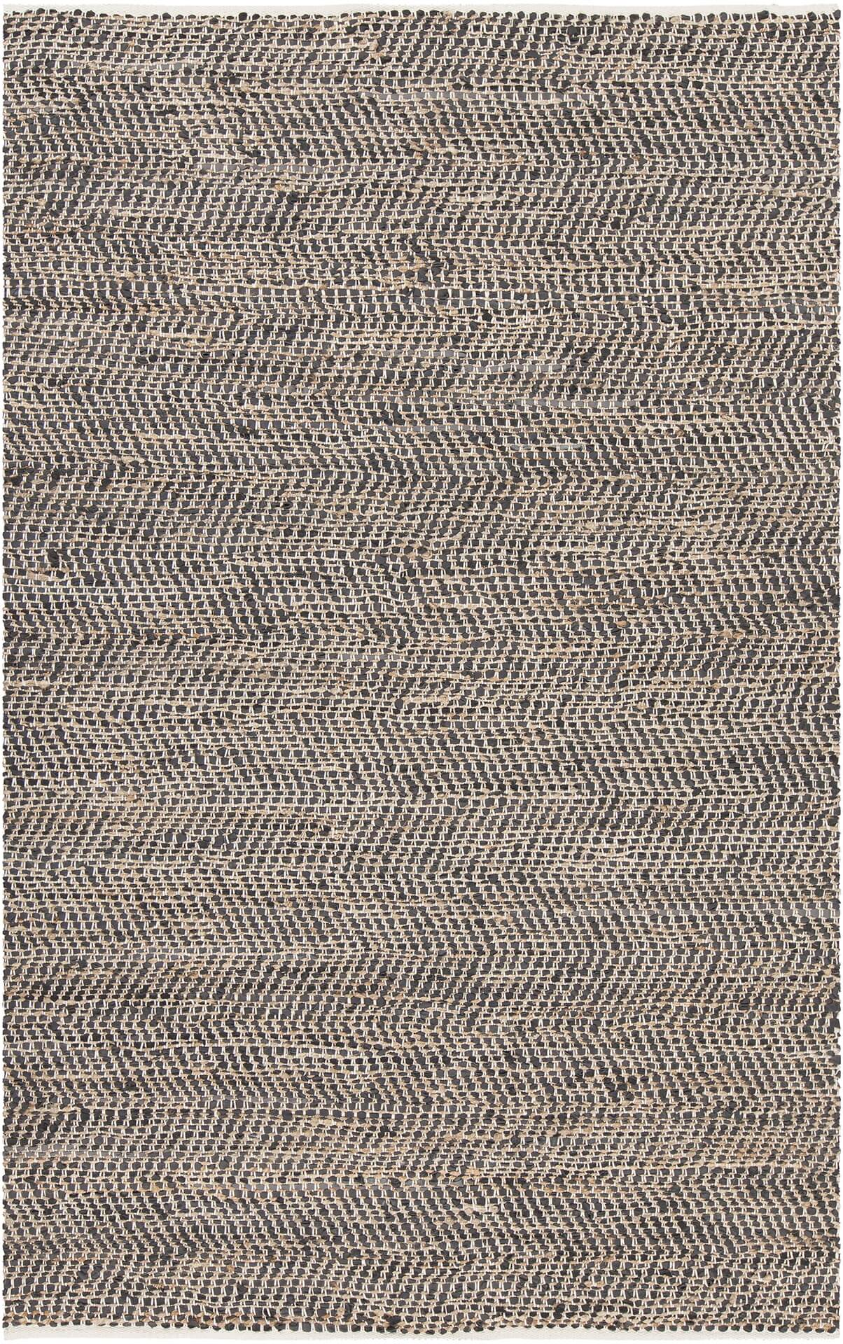 Tenola Jute/Leather/Cotton Rectangular Handmade Rug