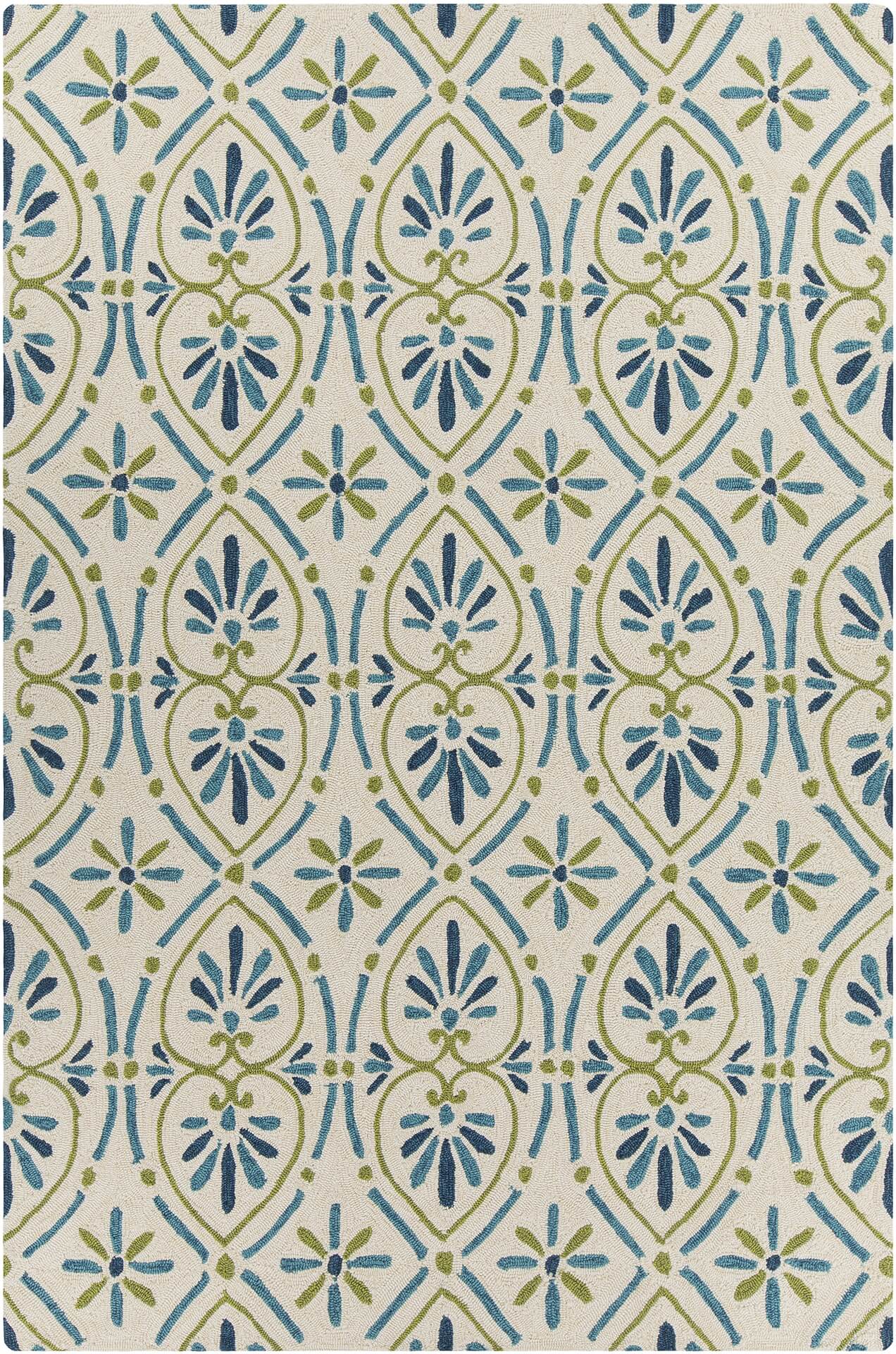 Terra Polypropylene Rectangular Handmade Rug, Composition 1