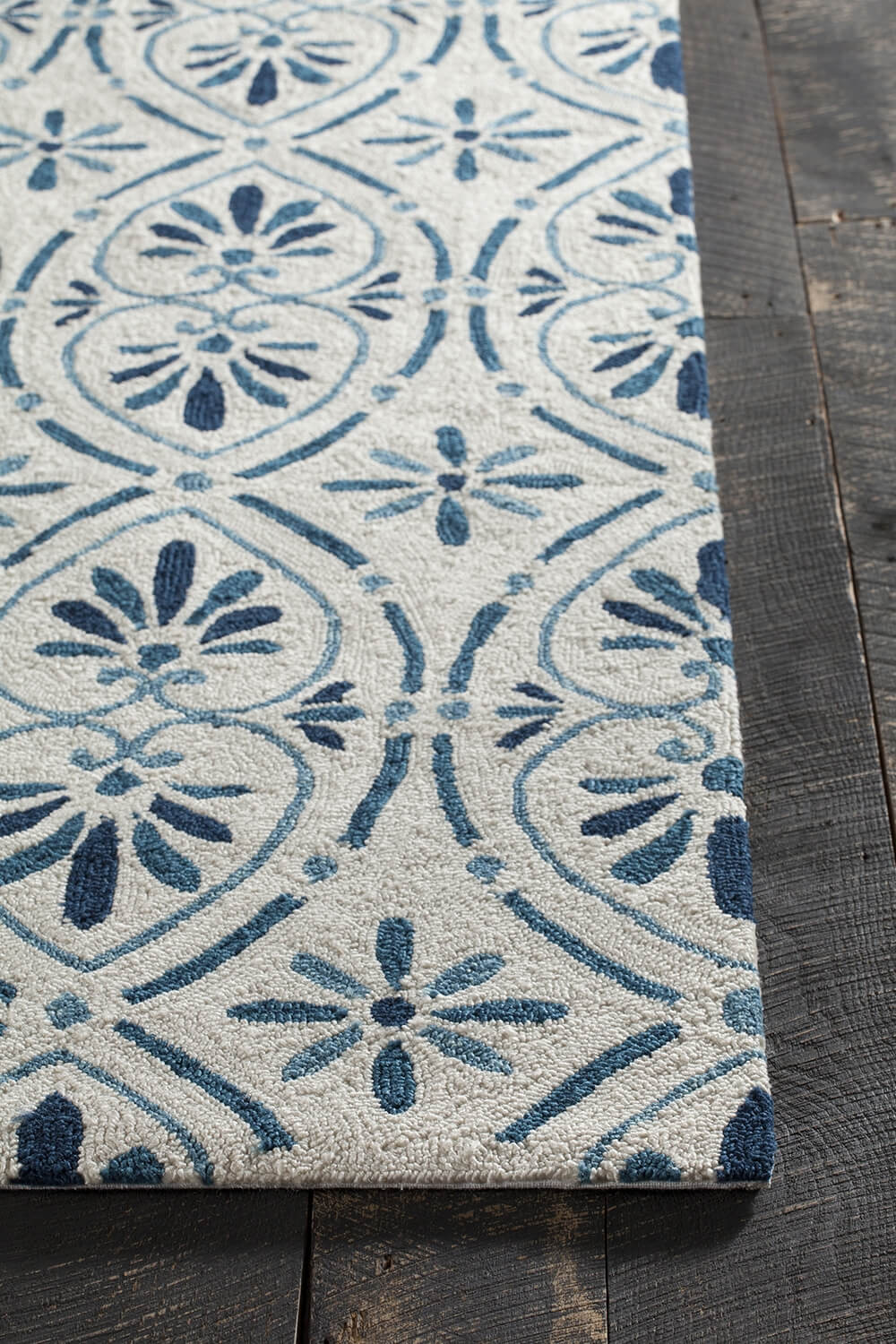 Terra Polypropylene Rectangular Handmade Rug, Composition 1