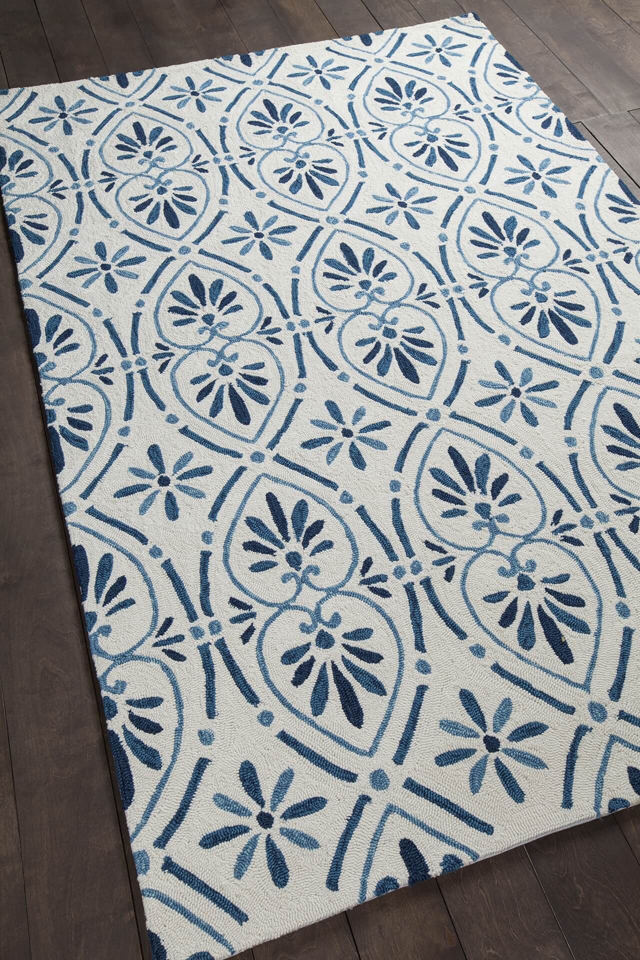 Terra Polypropylene Rectangular Handmade Rug, Composition 1