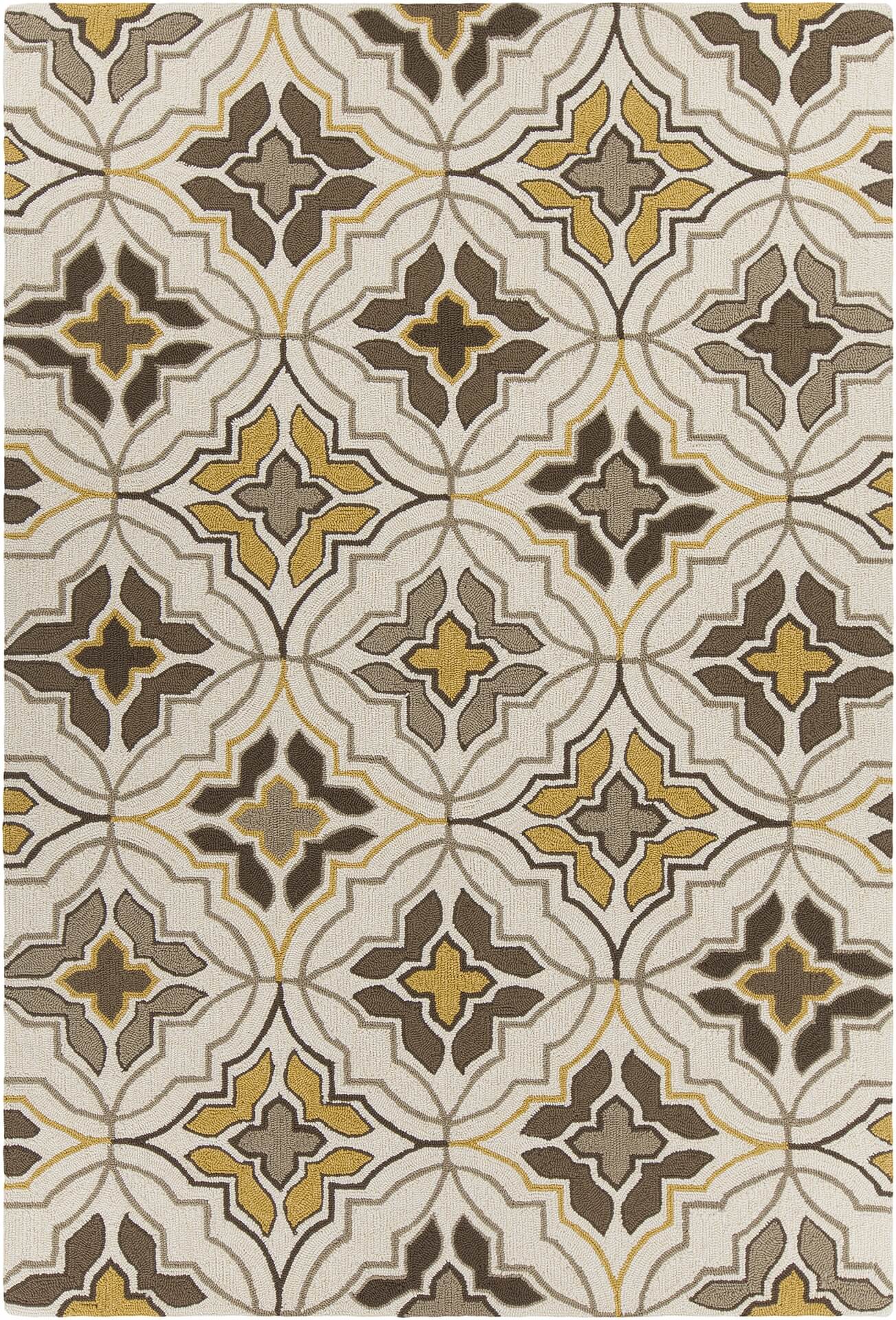 Terra Polypropylene Rectangular Handmade Rug, Composition 2