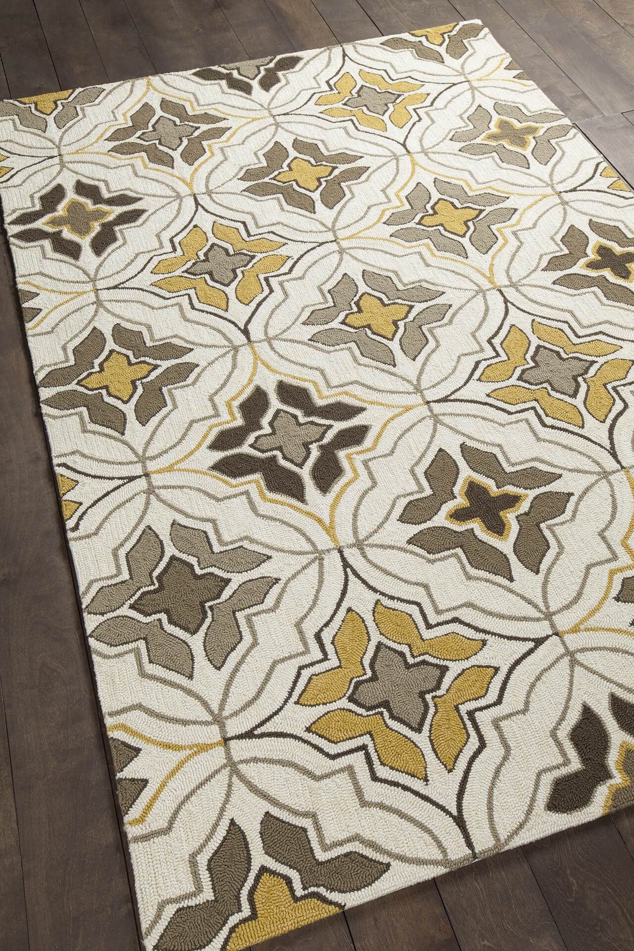Terra Polypropylene Rectangular Handmade Rug, Composition 2