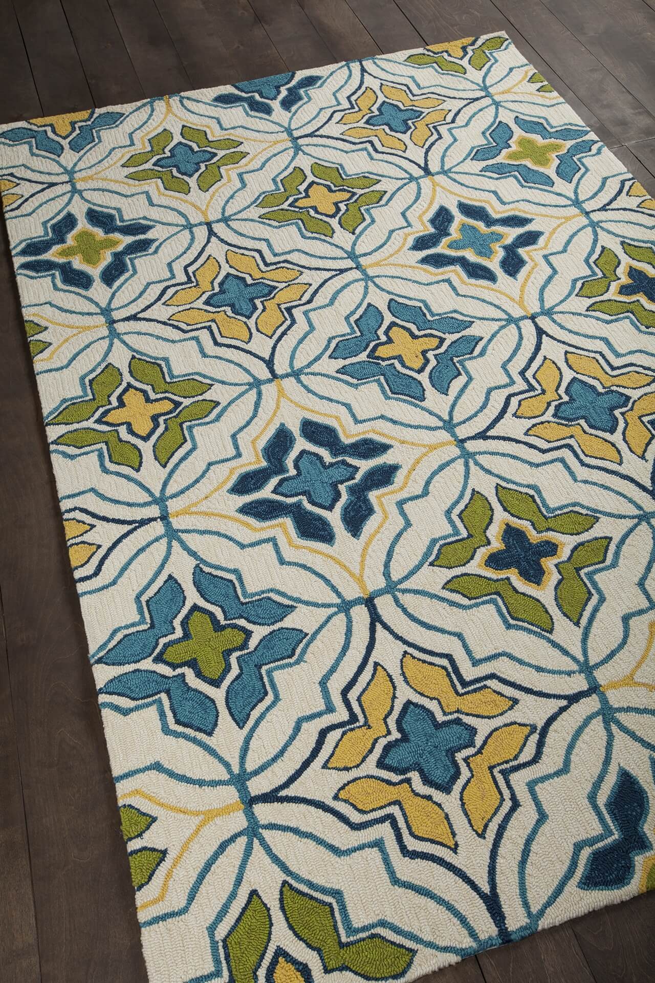Terra Polypropylene Rectangular Handmade Rug, Composition 2