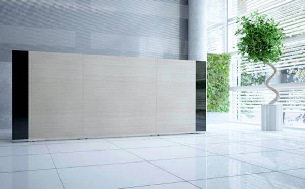 Outline Compact Reception Desk in hallway