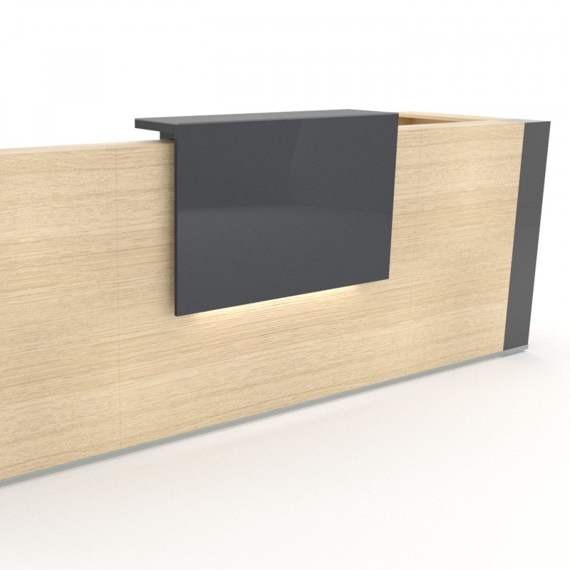 Tera 111" Reception Counter with Light by MDD Office