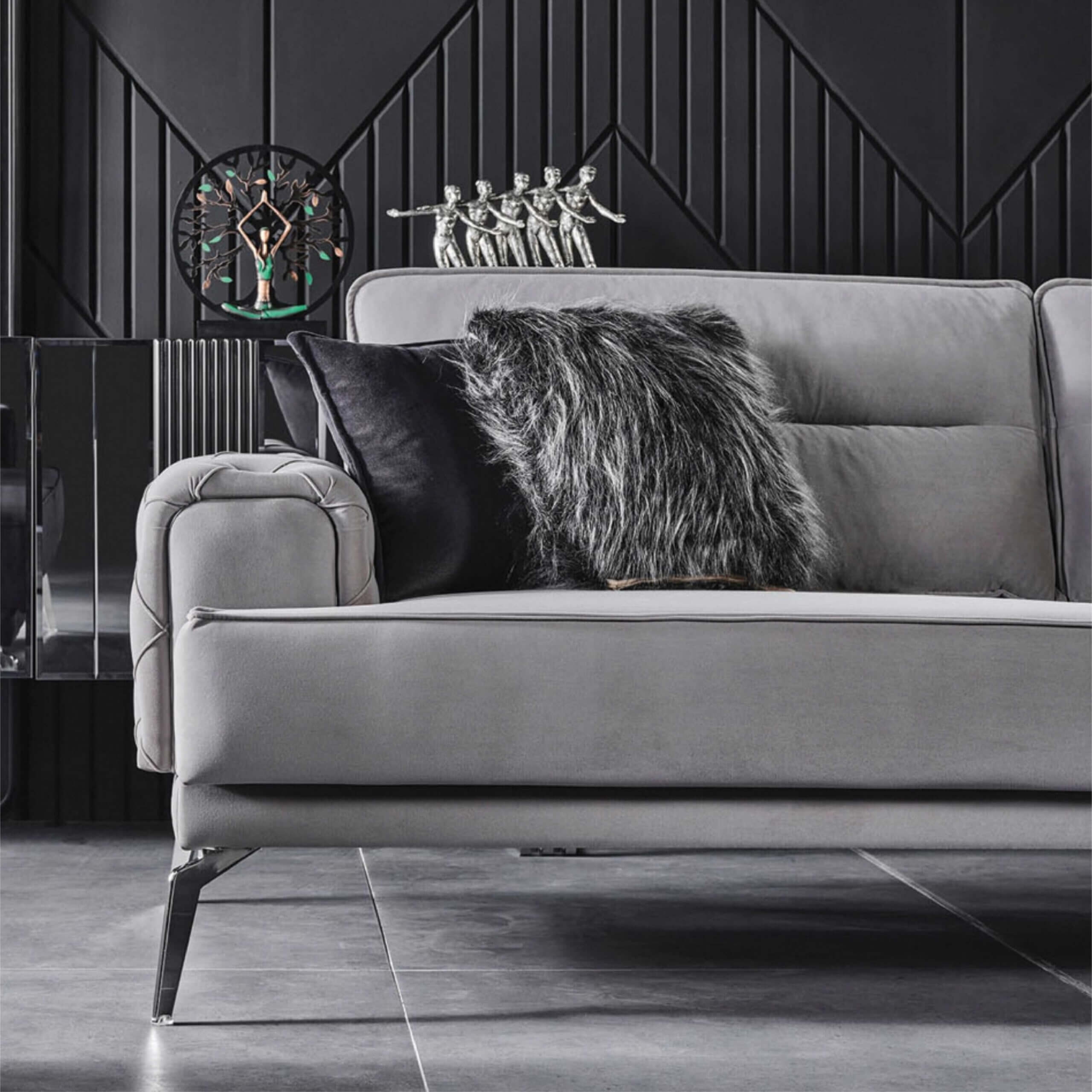 Tetra Tufted Velvet Sofabed