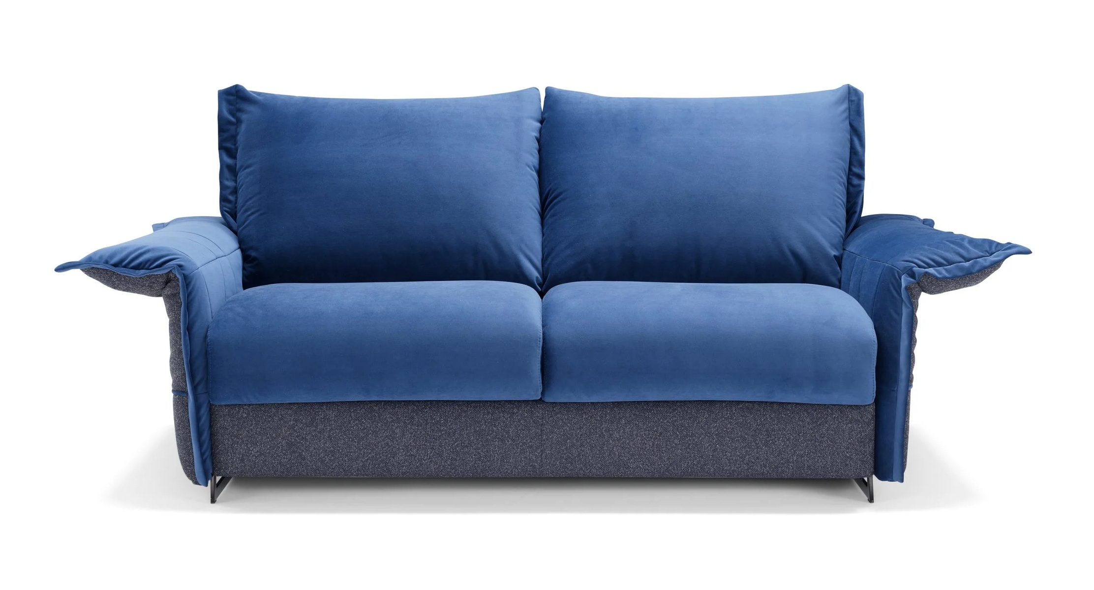 Thelma Leather Convertible Sofabed Customizable
