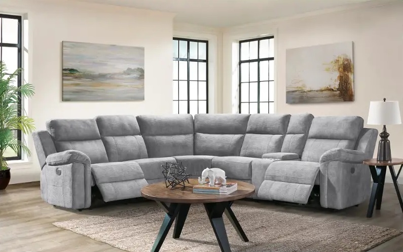 Thomas Fabric 6-Piece Power Reclining Sectional Sofa