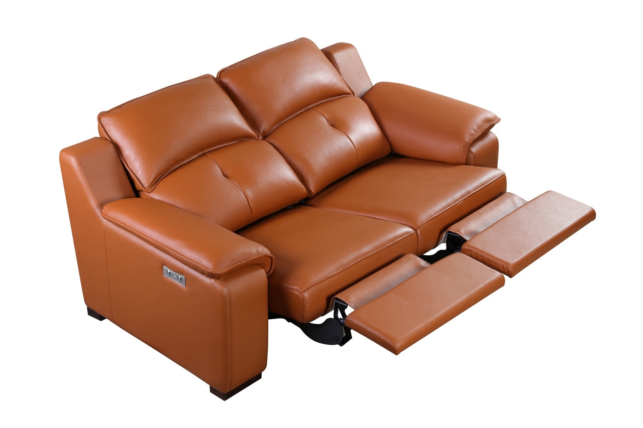 Thompson Leather Sofa w/2 Recliners