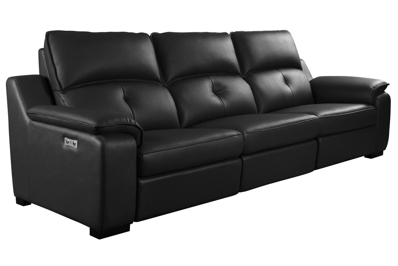 Thompson Leather Sofa w/3 Recliners