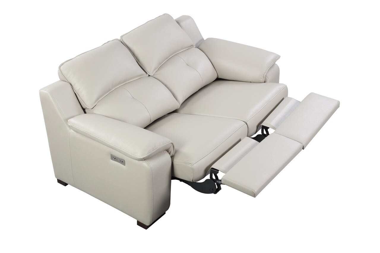 Thompson Leather Loveseat w/2 Power Recliners