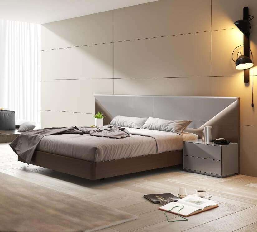 Anzio Modern Bed with Lighting