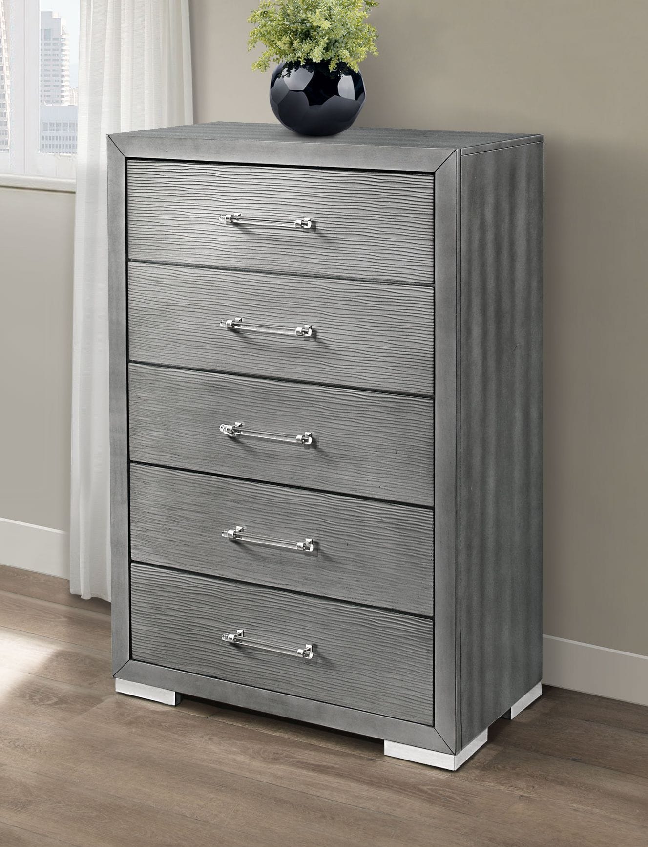 Tiffany MDF/Wood Chest w/5 Drawers