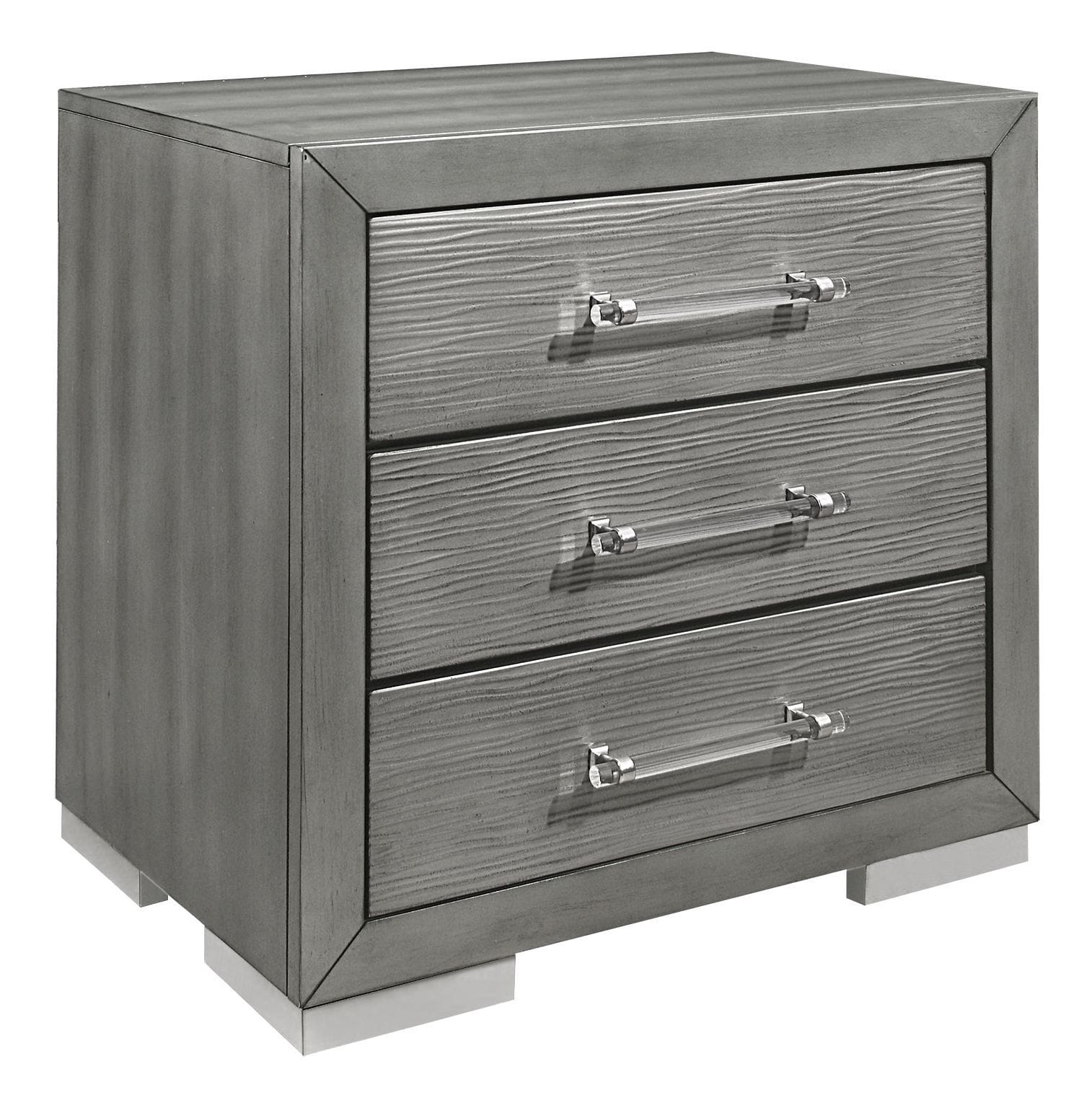 Tiffany MDF/Wood Nightstand w/3 Drawers
