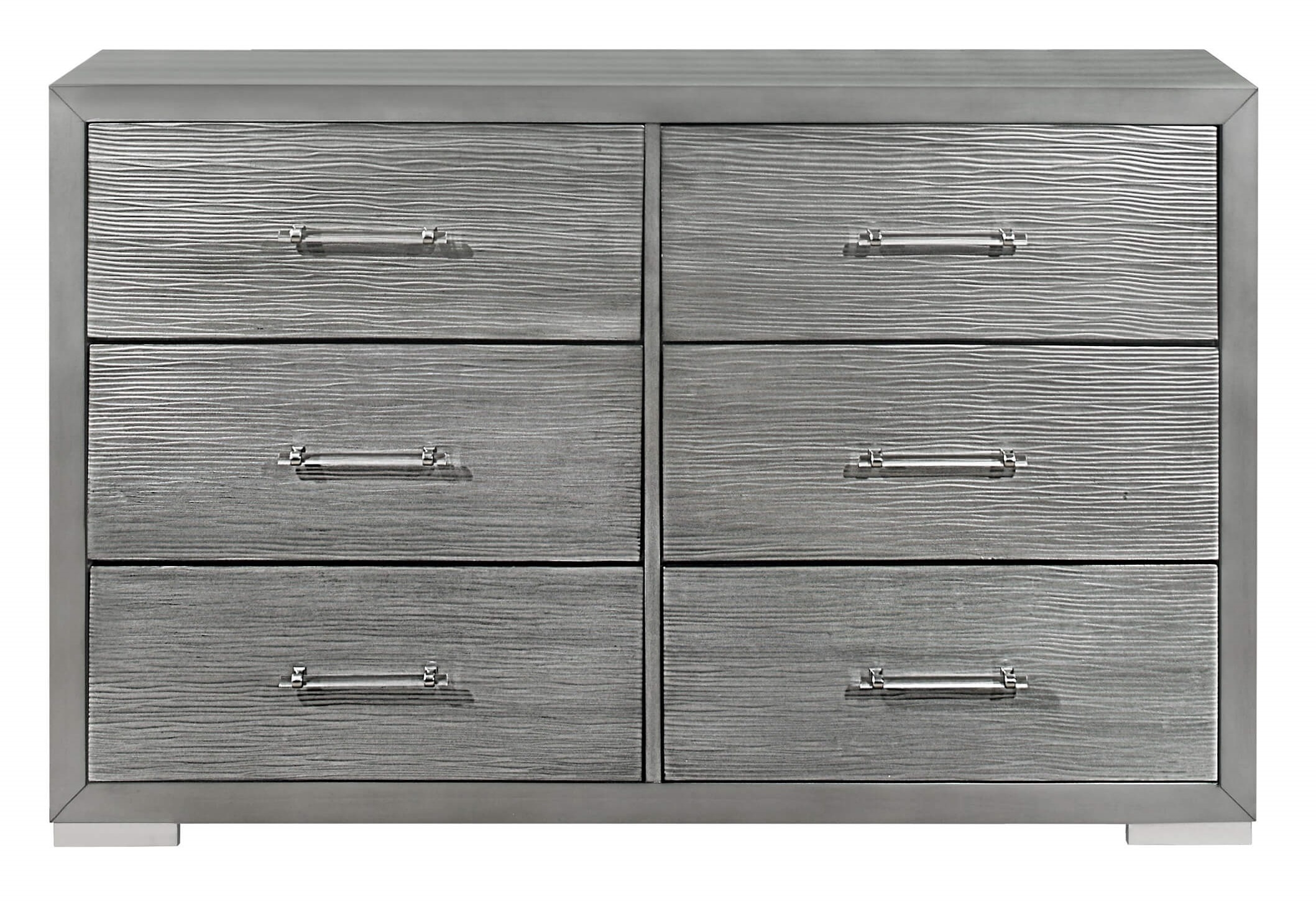 Tiffany MDF/Wood Panel Storage Bedroom Set w/2 Lamps