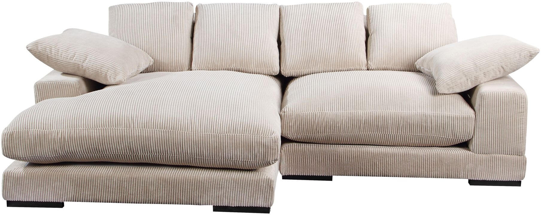 Plunge Polyester Fabric/Wood Sectional Sofa