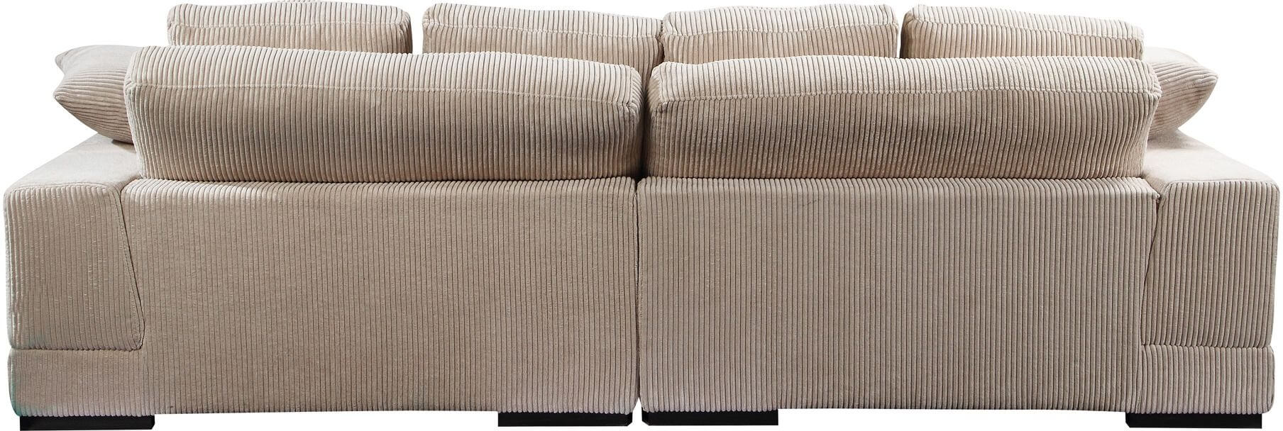 Plunge Polyester Fabric/Wood Sectional Sofa