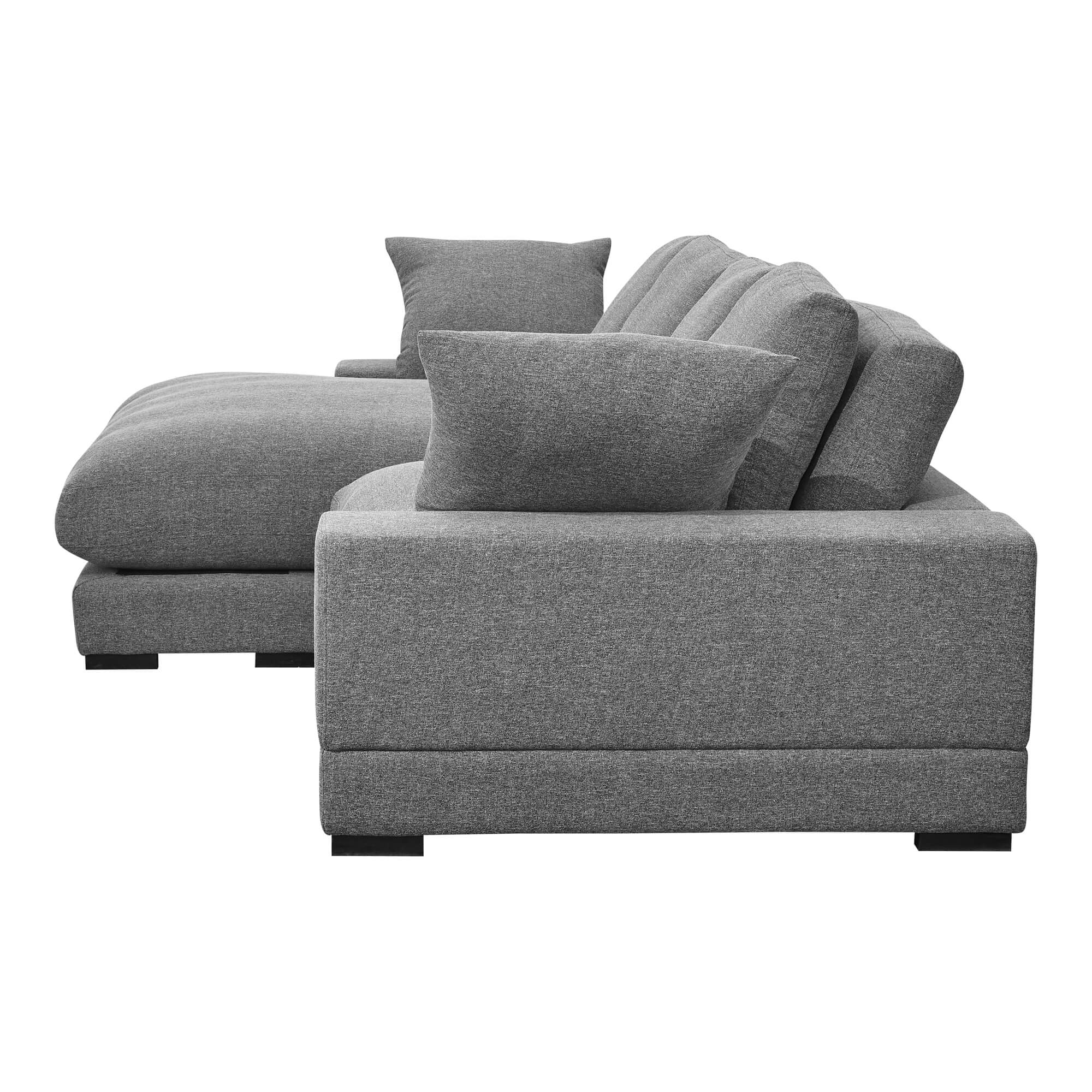 Plunge Polyester Reversible Sectional