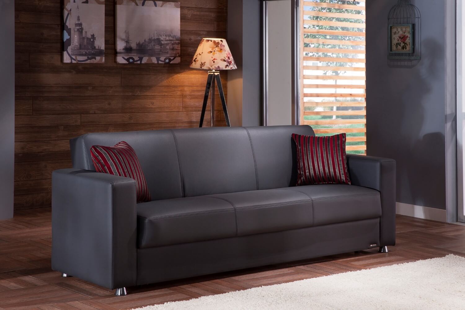 Tokyo PU Storage Sleeper Sofabed