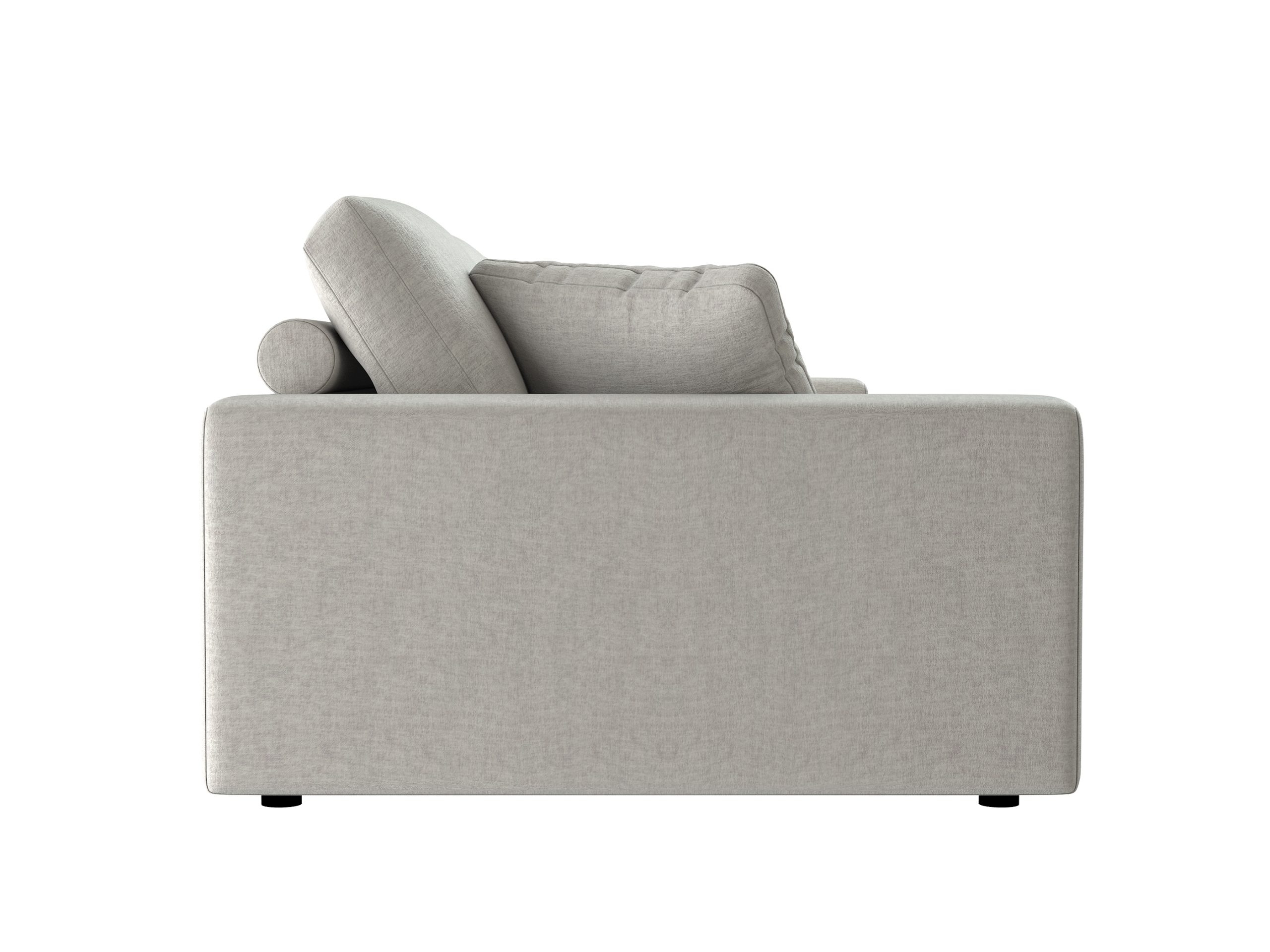 Toledo Fabric L-Shaped Sectional Sofa w/Track Arms & Back Roller Support
