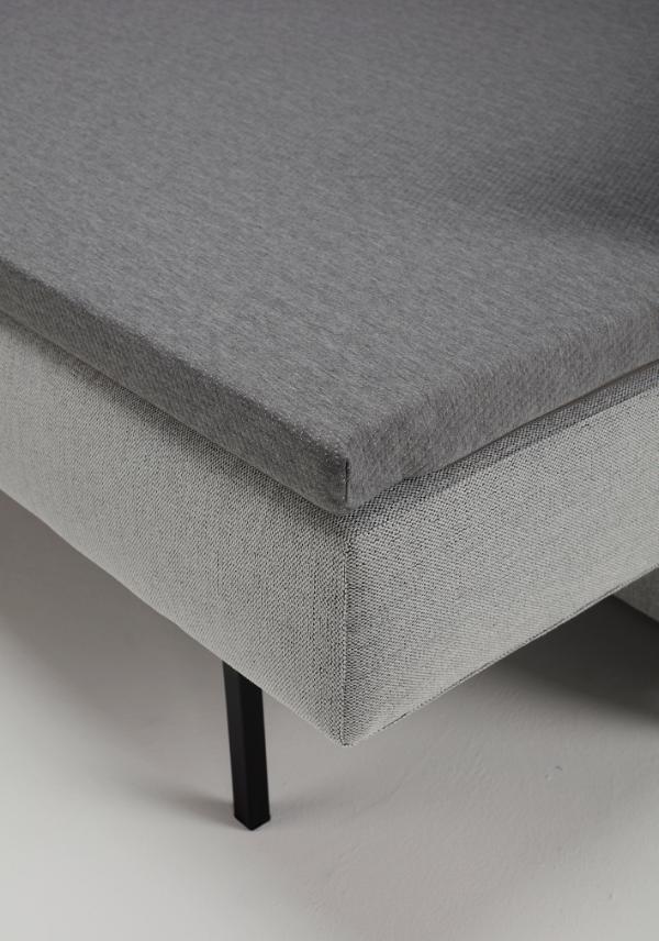 Cubed Deluxe Fabric Sofa Bed w/Chrome Legs