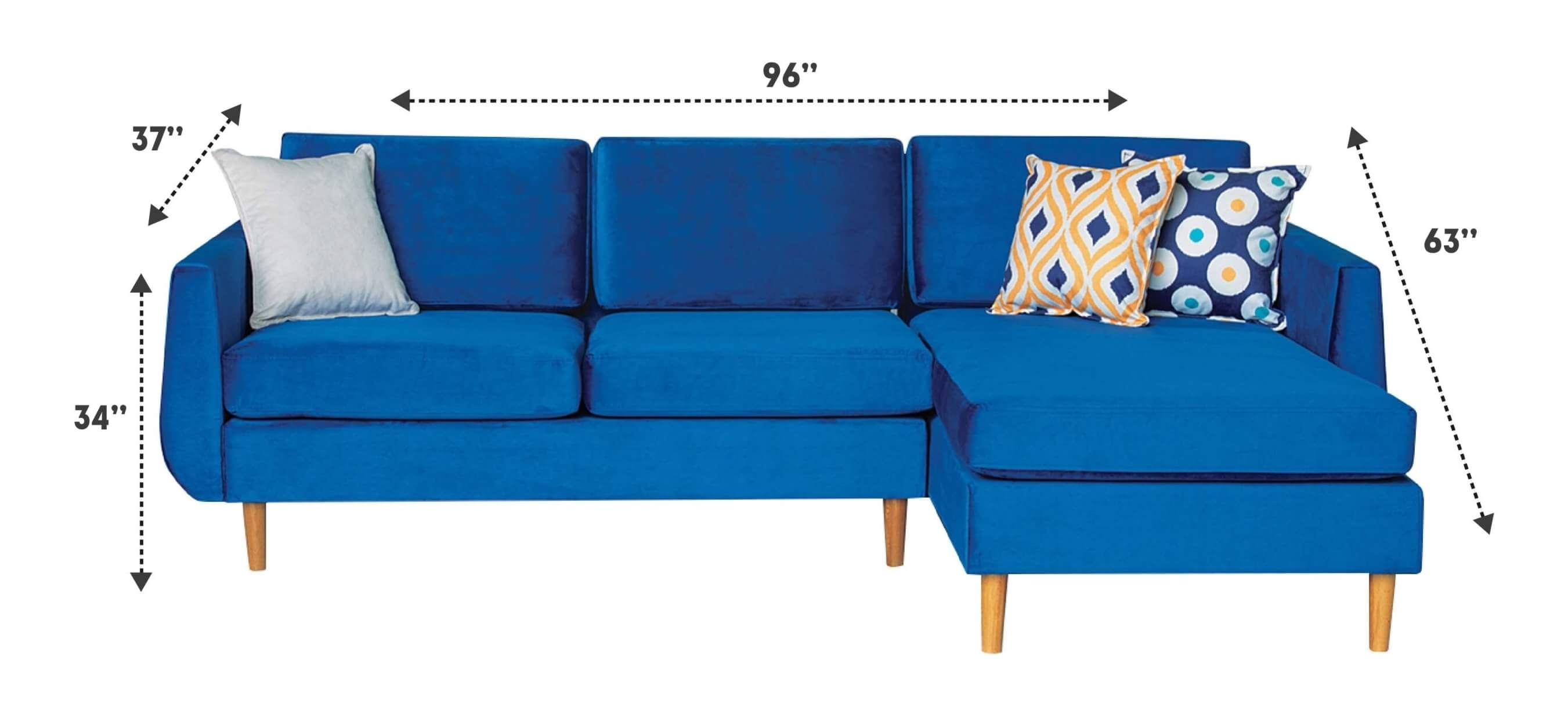 Torp Fabric Sectional Sofa w/ Reversible Chaise