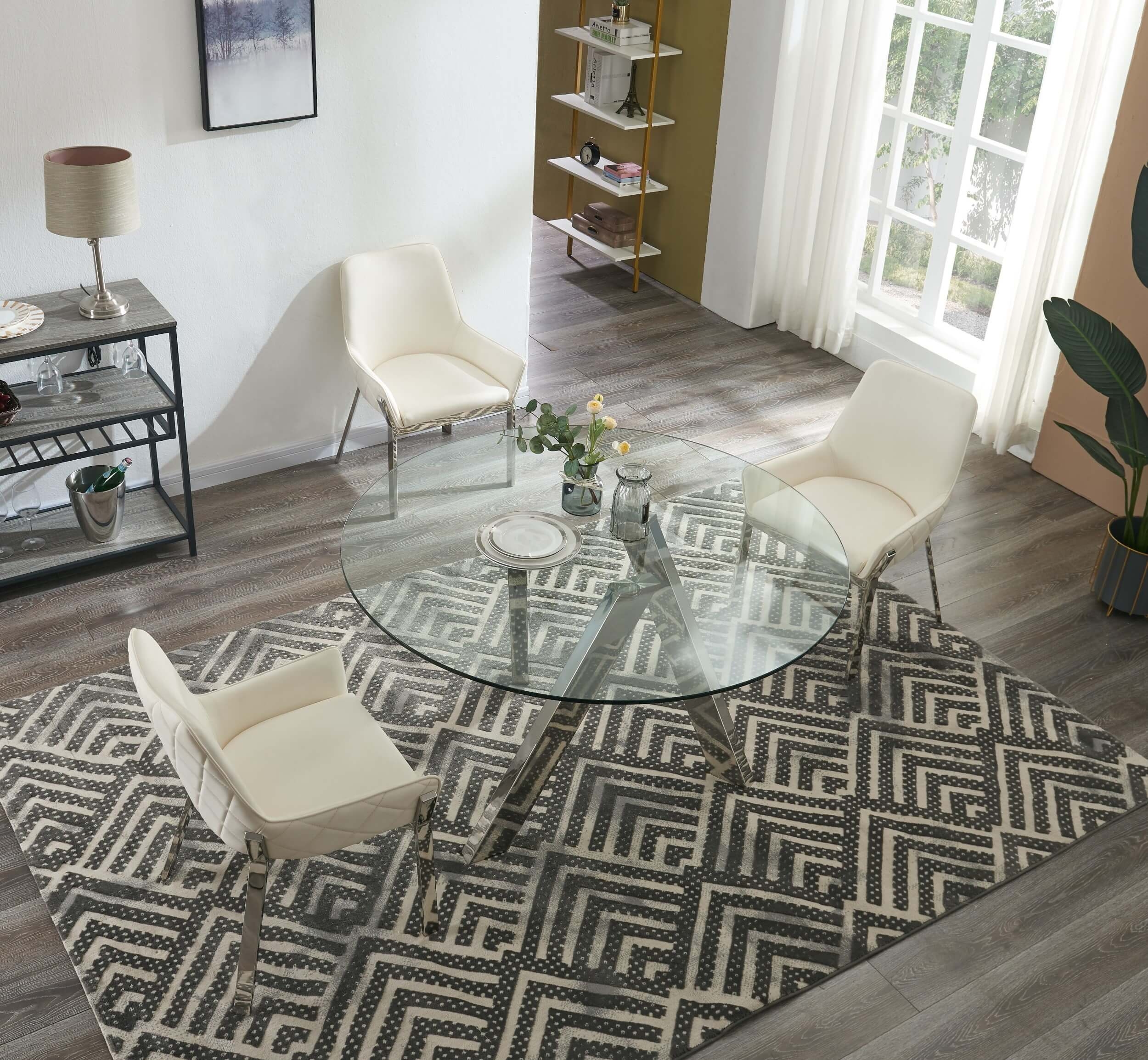 Tower Glass Round Table