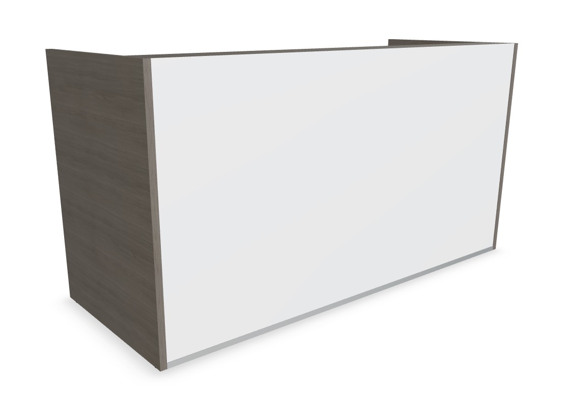 Tera 81" Medium Reception Desk in white front