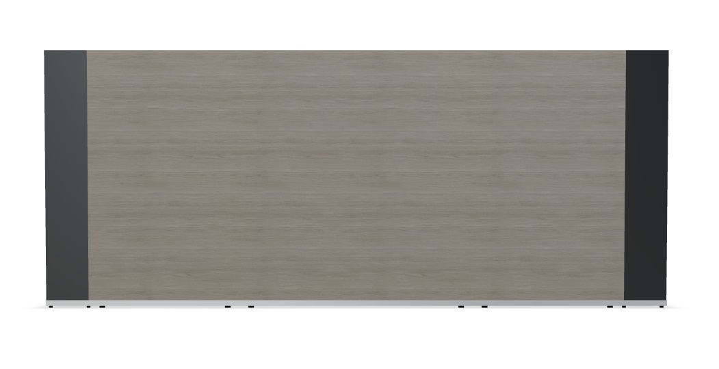 Tera 103" Straight Reception Desk by MDD in gray front